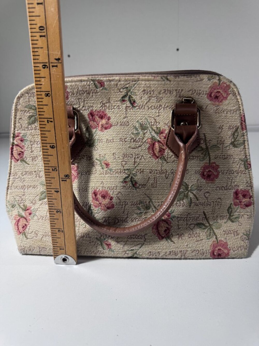 Signare Floral Tapestry Handbag Cottagecore Rose Print Purse - Picture 4 of 11
